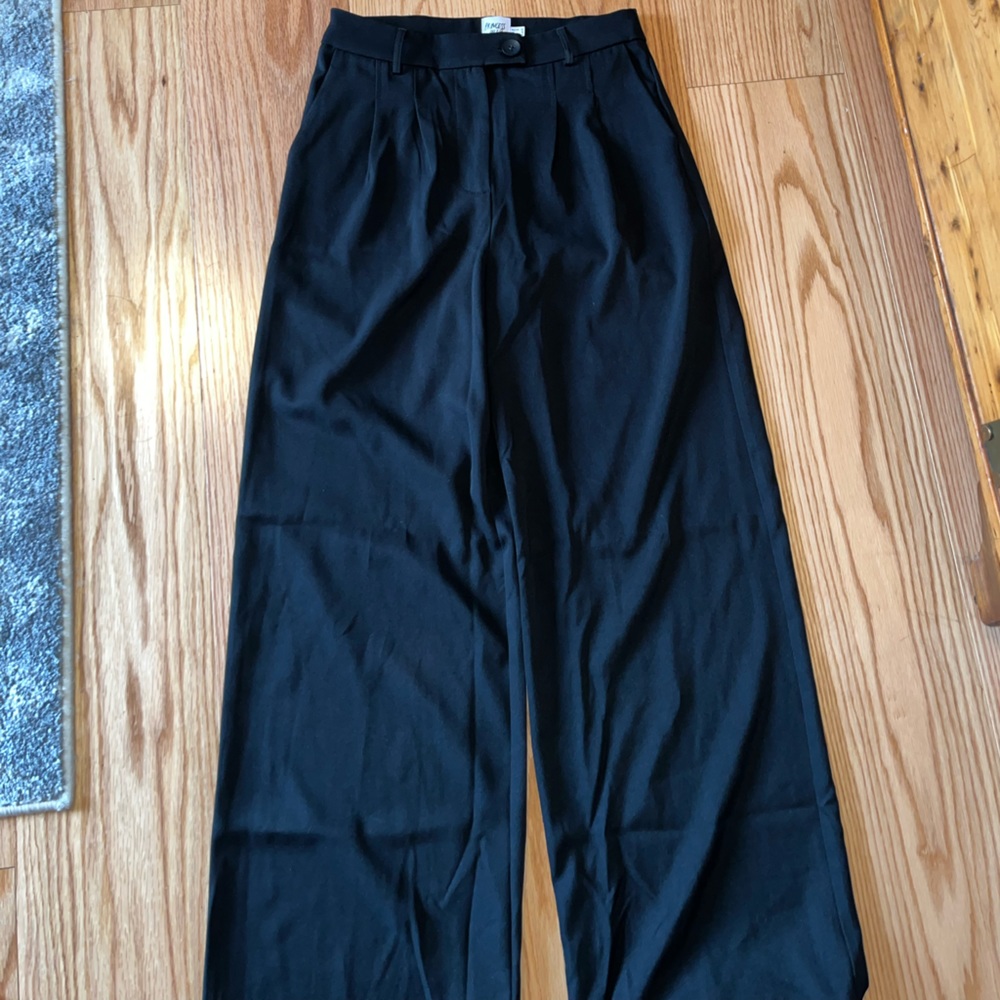 Princess Polly Black Wide-Leg Pants